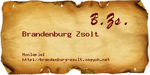 Brandenburg Zsolt névjegykártya